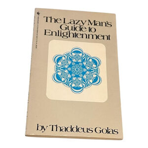 The Lazy Man's Guide To Enlightenment Thaddeus Golas Paperback Spiritual Book